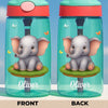 Custom 16oz Plastic Kids Water Bottle - Personalized Back To School Gifts For Kids - Sip Safari Adventures Daily