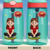 Custom 16oz Plastic Kids Water Bottle - Personalized Back To School Gifts For Kids - Kids Blossom With Every Drink