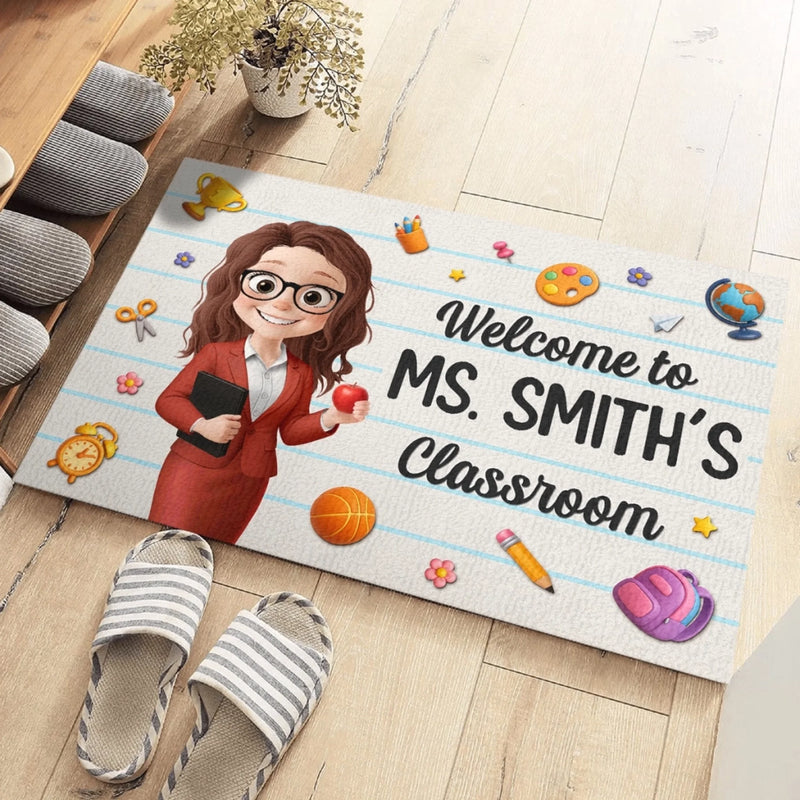 Custom Home Decor Decorative Mat - Personalized Back To School Gifts For Teachers - Inspiring Minds With Love
