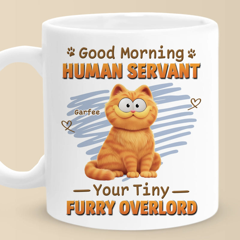 Funny Cat Human Servant Gifts for Cat Lovers - Mugs
