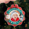 Custom Photo Acrylic Ornament - Personalized Christmas Baby Shower, Gender Reveal Gifts For New Moms, New Dads, New Parents - Jingle All The Way, Baby Style
