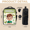 Custom Kids Lunch Bag - Personalized Back To School Gifts For Kids - Up, Up, And Learning Away