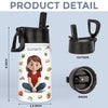 Custom Kid Water Bottle - Personalized Back To School Gifts For Kids - School Days, Cool Sips