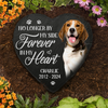 Custom Photo Always In My Thoughts - Memorial Personalized Custom Heart Shaped Memorial Stone - Sympathy Gift For Pet Owners, Pet Lovers