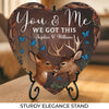 Let Your Love Stand The Test Of Time - Couple Personalized Custom Heart Shaped Stone With Stand - Gift For Husband Wife, Anniversary