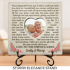 Custom Photo In All The World, There Is No Love For You Like Mine - Couple Personalized Custom Square Shaped Stone With Stand - Christmas Gift For Husband Wife, Anniversary