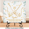 I Love You Forever And Always - Couple Personalized Custom Square Shaped Stone With Stand - Christmas Gift For Husband Wife, Anniversary, First Christmas