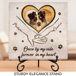 Custom Pet Photo Dog Memorial Gifts - Personalized Stone With Stand