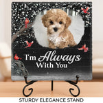 Custom Pet Photo Memorial Dog Gifts - Personalized Stone With Stand