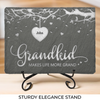 Grandkids Make Every Day Brighter - Family Personalized Custom Rectangle Shaped Stone With Stand - Gift For Grandma