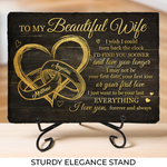 Custom Name Romantic Wife Gifts - Personalized Stone With Stand