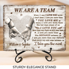 I Love You The Most - Couple Personalized Custom Rectangle Shaped Stone With Stand - Gift For Husband Wife, Anniversary