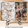 Custom Photo I Need You - Couple Personalized Custom Rectangle Shaped Stone With Stand - Gift For Husband Wife, Anniversary
