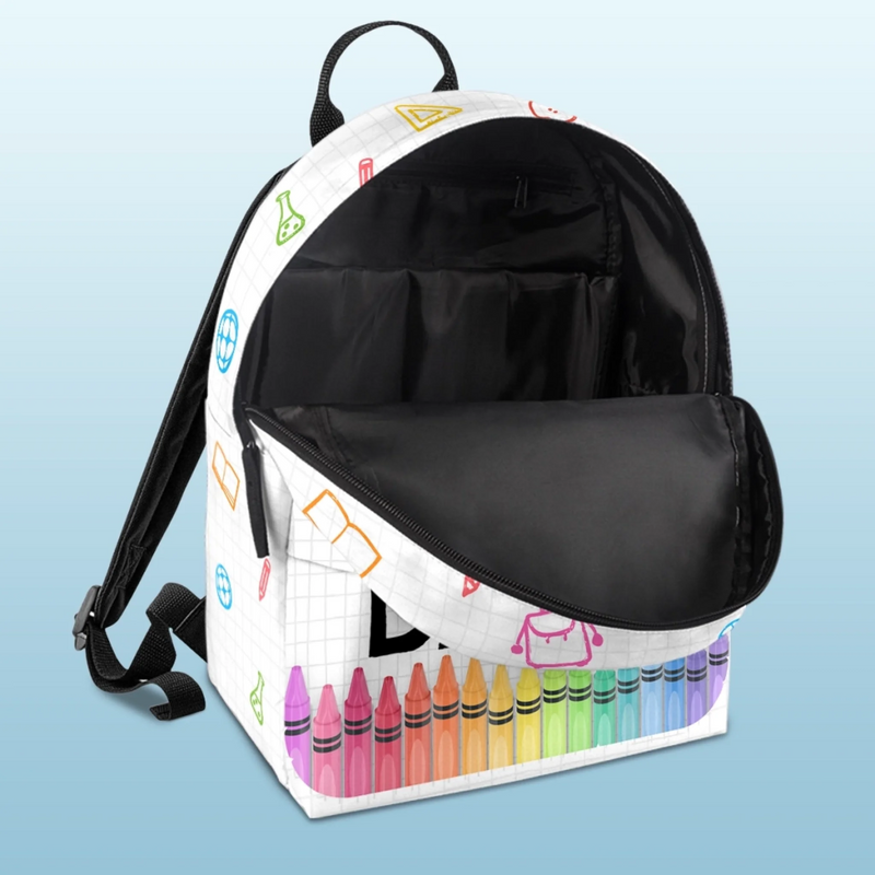 Custom Kids Backpack - Personalized Back To School Gifts For Kids - School Is My Playground