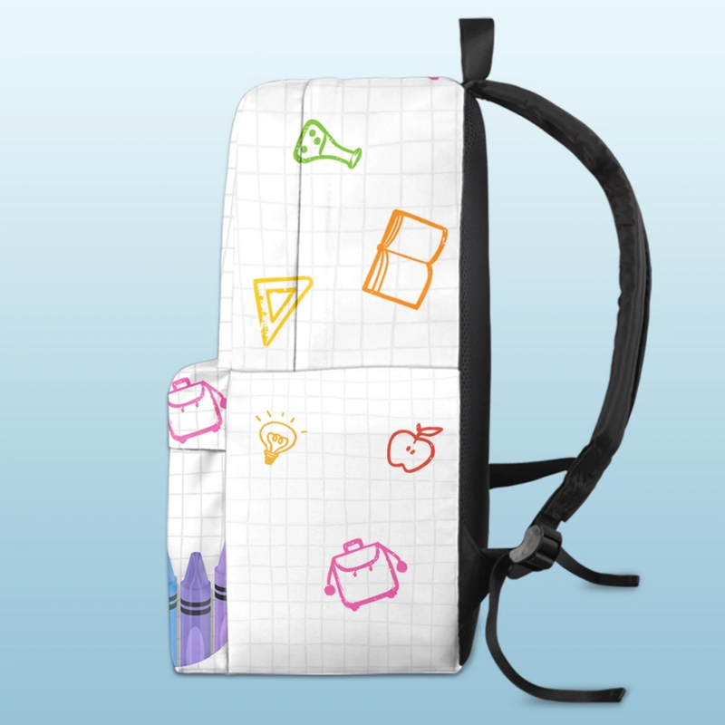Custom Kids Backpack - Personalized Back To School Gifts For Kids - School Is My Playground