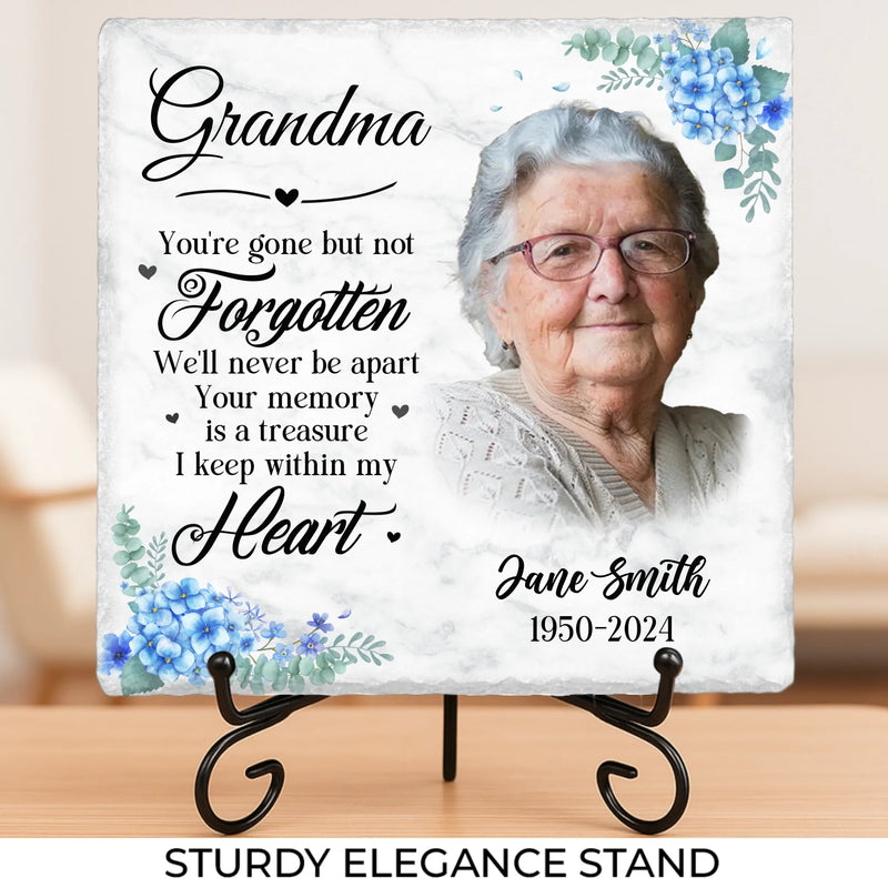 Custom Photo Constantly Remembered, Eternally Cherished - Memorial Personalized Custom Square Shaped Memorial Stone - Sympathy Gift For Family Members