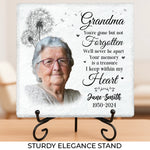 Custom Photo Grandma Memorial Gifts - Personalized Memorial Stone