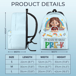 Custom Name Preschool Rainbow Gifts for Kids - Personalized Kid Backpack