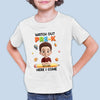 Custom Kids T-shirt - Personalized Back To School Gifts For Kids - Smart, Strong, And Curious