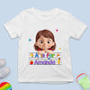 Custom Kids T-shirt - Personalized Back To School Gifts For Kids - Learning Starts With Me