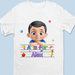 Custom Name Alphabet School Gifts for Girls - Personalized Apparel