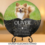 Custom Pet Photo Memorial Gifts - Personalized Stone With Stand