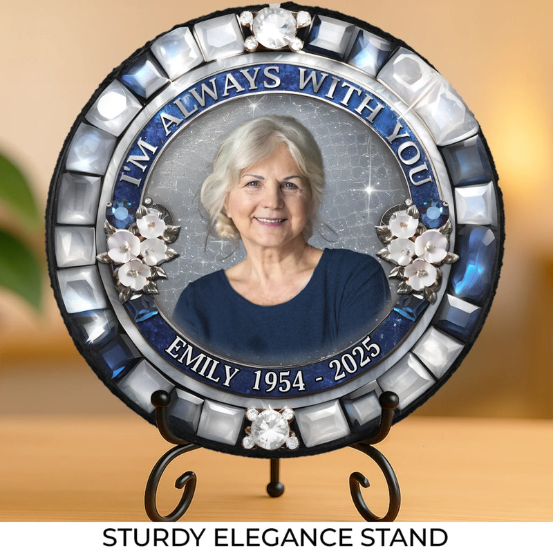 Custom Photo Memorial Tribute Gifts - Personalized Stone With Stand