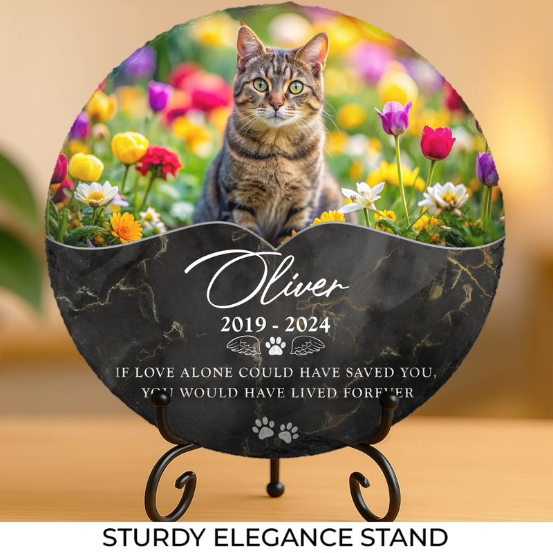 Custom Pet Photo Memorial Gifts for Dog Lovers - Personalized Stone With Stand