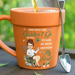 Custom Name Gardening Gifts for Women - Personalized Plant Pot Mug