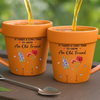 Custom Plant Pot Ceramic Mug - Personalized Best Friend Birthday Gifts For Women - It Takes A Long Time To Grow An Old Friend -  Flower Pot Mug