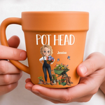 Custom Name Gardening Gifts for Plant Lovers - Personalized Plant Pot Mug