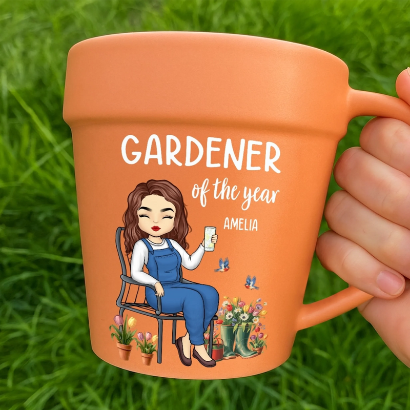 Custom Plant Pot Ceramic Mug - Personalized Garden Gifts For Gardeners - Soul Restoration In Every Garden -  Flower Pot Mug