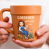 Custom Plant Pot Ceramic Mug - Personalized Garden Gifts For Gardeners - Soul Restoration In Every Garden -  Flower Pot Mug