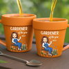 Custom Plant Pot Ceramic Mug - Personalized Garden Gifts For Gardeners - Soul Restoration In Every Garden -  Flower Pot Mug