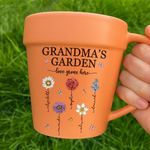 Grandma's Garden Floral Gardening Gift - Plant Pot Mug