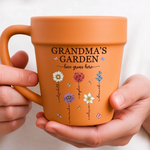 Grandma's Garden Floral Gardening Gift - Plant Pot Mug