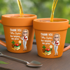 Custom Plant Pot Ceramic Mug - Personalized Back To School Gifts For Teachers - Thanks For Helping Me Bloom - Flower Pot Mug