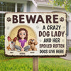 Custom Home Decor Metal Sign - Personalized Birthday Gifts For Dog Lovers, Dog Dad And Mom - Love Me, Love My Dogs