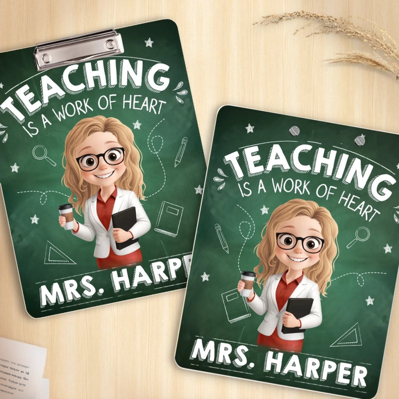 Custom Name Teacher Gifts - Personalized Acrylic Clipboard