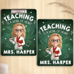 Custom Name Teacher Gifts - Personalized Acrylic Clipboard