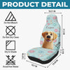 Custom 3D Inflated Effect Printed Car Seat Covers - Personalized Birthday Gifts For Dog Lovers, Dog Dad And Mom - Ride With My Best Friend