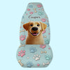 Custom 3D Inflated Effect Printed Car Seat Covers - Personalized Birthday Gifts For Dog Lovers, Dog Dad And Mom - Ride With My Best Friend
