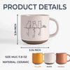 Custom Printed Pottery Mug - Personalized Pet Memorial Sympathy Gifts For Cats - Minimalist, Maximum Love