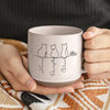 Custom Printed Pottery Mug - Personalized Pet Memorial Sympathy Gifts For Cats - Minimalist, Maximum Love