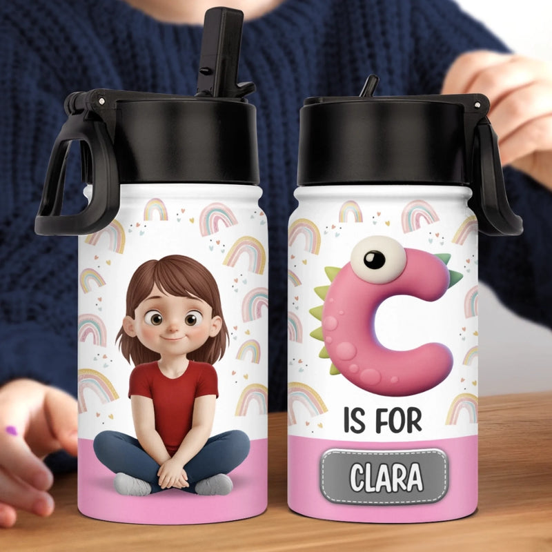 Custom Kid Water Bottle - Personalized Back To School Gifts For Kids - Stay Hydrated, Little Star