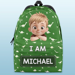 Custom Name Dinosaur Gifts for Kids - Personalized Kid Backpack