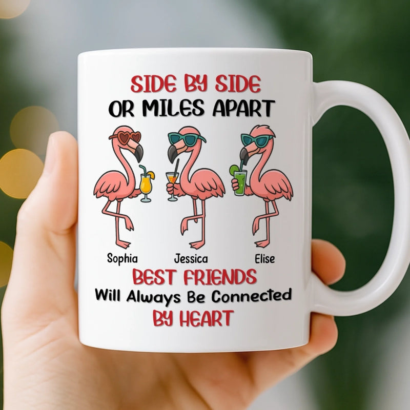 Custom Mug - Personalized Best Friend Birthday Gifts For Women - Friends Together In Every Distance