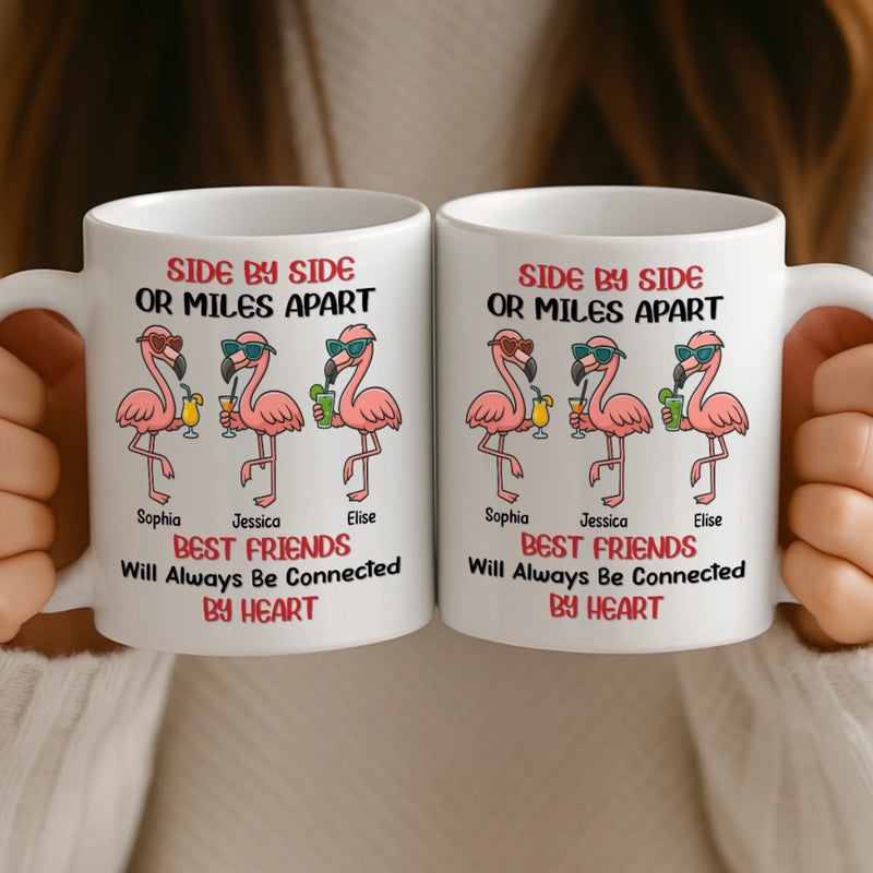 Custom Mug - Personalized Best Friend Birthday Gifts For Women - Friends Together In Every Distance