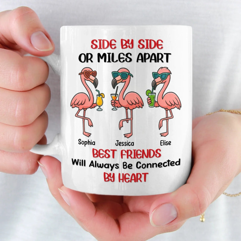 Custom Mug - Personalized Best Friend Birthday Gifts For Women - Friends Together In Every Distance