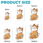 Custom Name Cartoon Cat Gifts for Cat Lovers - Personalized Decal